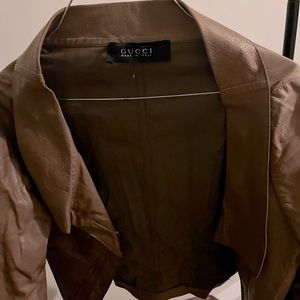 Vintage gucci leather jacket